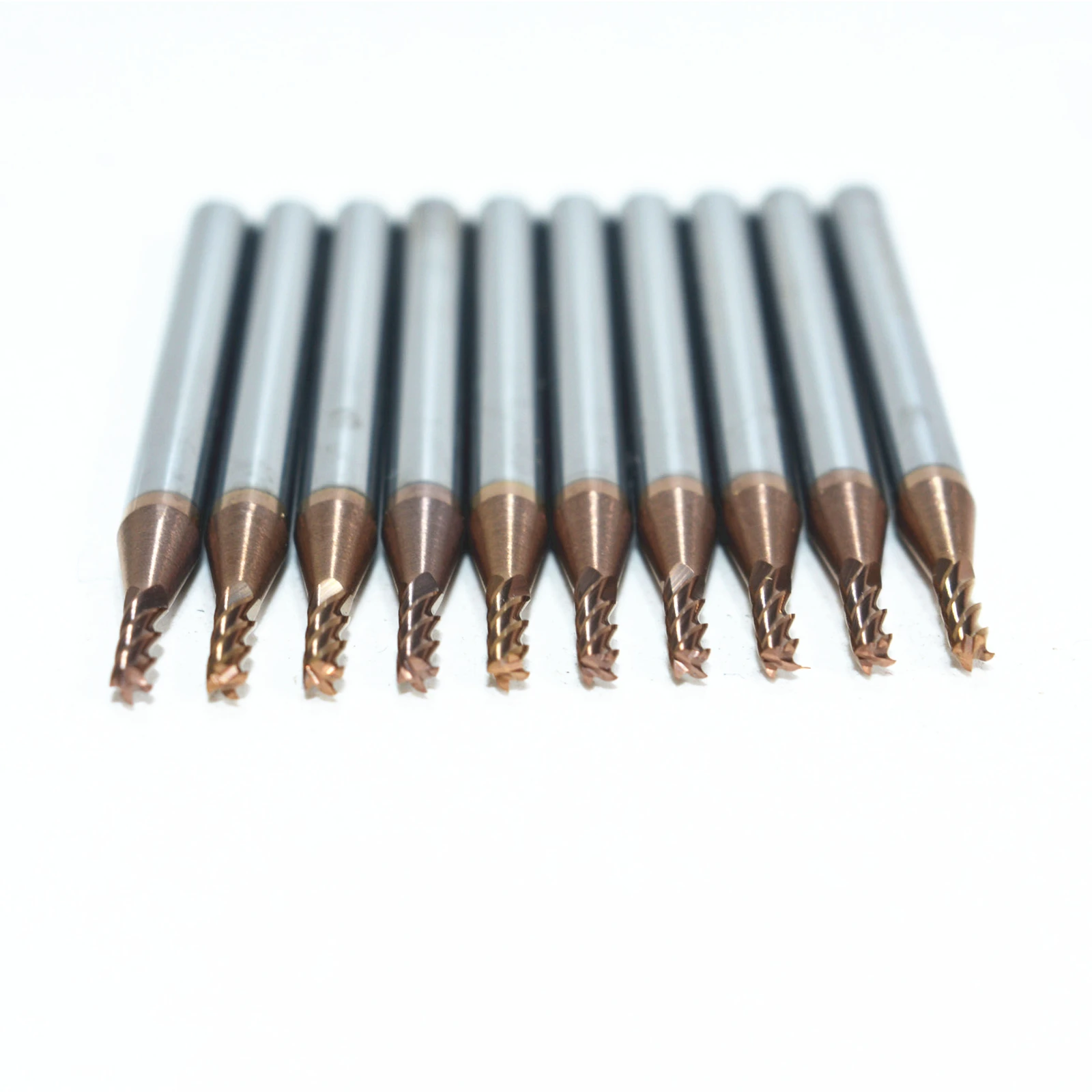 4 mm*2 mm*50 mm-10pcs,HRC55 CNC de Tungsteno de carburo sólido de fresa,TiALN Recubierto de 4 Flautas Molino de Extremo,acero inoxidable,cobre cuchillo 4