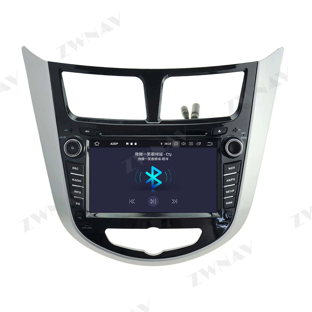 PX6 4G+64GB Android 10.0 Coche Reproductor Multimedia Para Hyundai Verna 2011-2017 coche GPS Navi Radio navi estéreo de la pantalla Táctil de la unidad principal 4