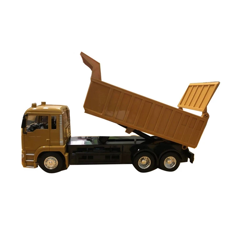 10CH Dump Truck RC de 2.4 HZ Control Remoto Hidráulico de Volcado de la Ingeniería del Vehículo Eléctrico Cargador de Regalo Transportador para los Niños 4