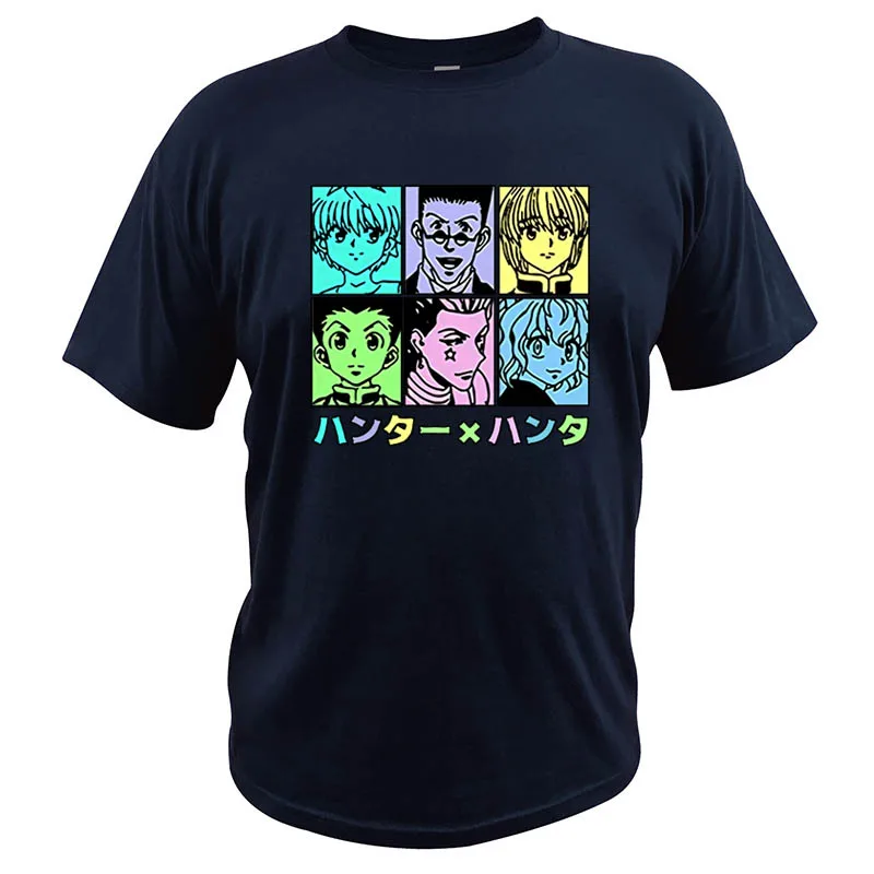Hunter x Hunter Camiseta de Anime Killua Hisoka Gon Gráfico Camiseta de Algodón Suave de Alta Calidad Camiseta de Cuello redondo de Tops 4