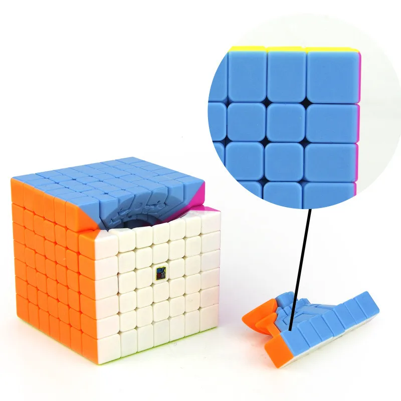 MofangJiaoshi MF7 7x7x7 Cubo de la Velocidad 7Layers Negro Stickerless Neo Rompecabezas de 7x7 Cubo Magico 7*7*7 la Educación de los Cubos de los Juguetes Para los Niños 4