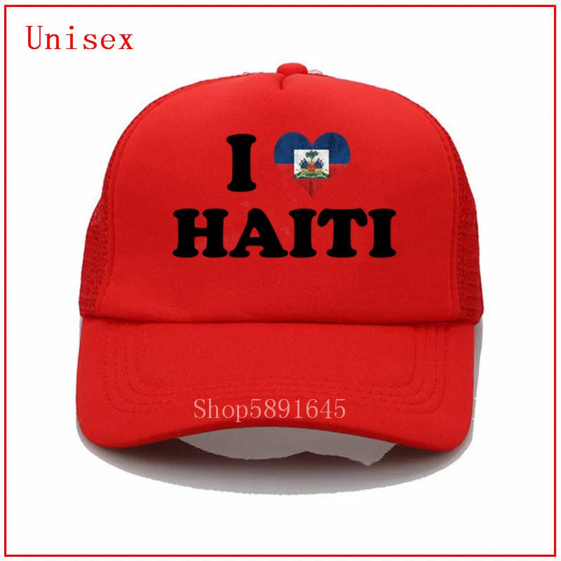 Me Encanta el Corazón de Haití bandera de la gorra de béisbol de béisbol sombreros para las mujeres papá sombrero Gorras sombreros para mujer para hombre gorros y gorras Novio de Regalo para el Día del 4
