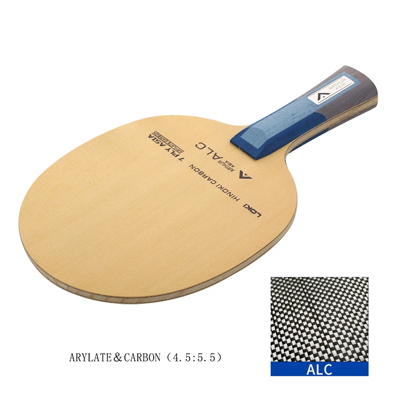 LOKI Arthur ASIA ALC de Tenis de Mesa de Hoja Professional 7 Capas Hinoki de Carbono de Ping Pong de la Cuchilla de Ataque Rápido Arco Raqueta de Tenis de Mesa 4