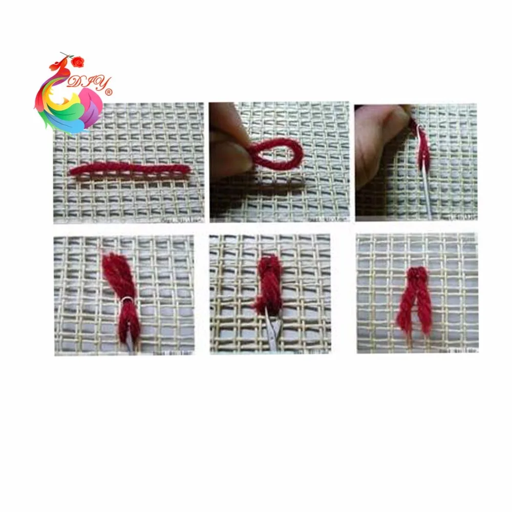 Envío gratis Gancho Alfombra Kit de BRICOLAJE sin terminar de Crochet de Hilo Tapete bordado kits de Pestillo de Gancho Kit Alfombra alfombra alfombra de Nieve Foto 4