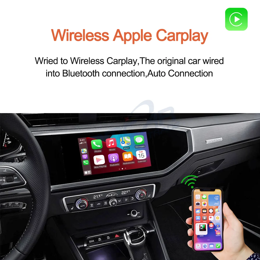 5G Inalámbrico Apple Carplay Dongle Mirrorlink Smart Media de Coche de Caja de Juego Adaptador Wifi USB Flash Player Para el iPhone iOS Accesorios 4