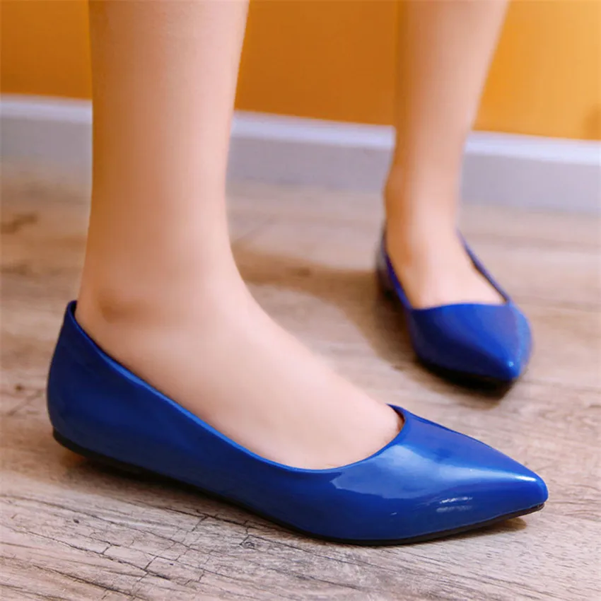Zapatos De Mujer De Deslizamiento En Los Zapatos Mocasines Niña Ballet Flats Mujer Zapatos Planos Suave, Cómodo Y Pequeño, Más El Tamaño De 30 - 49 4