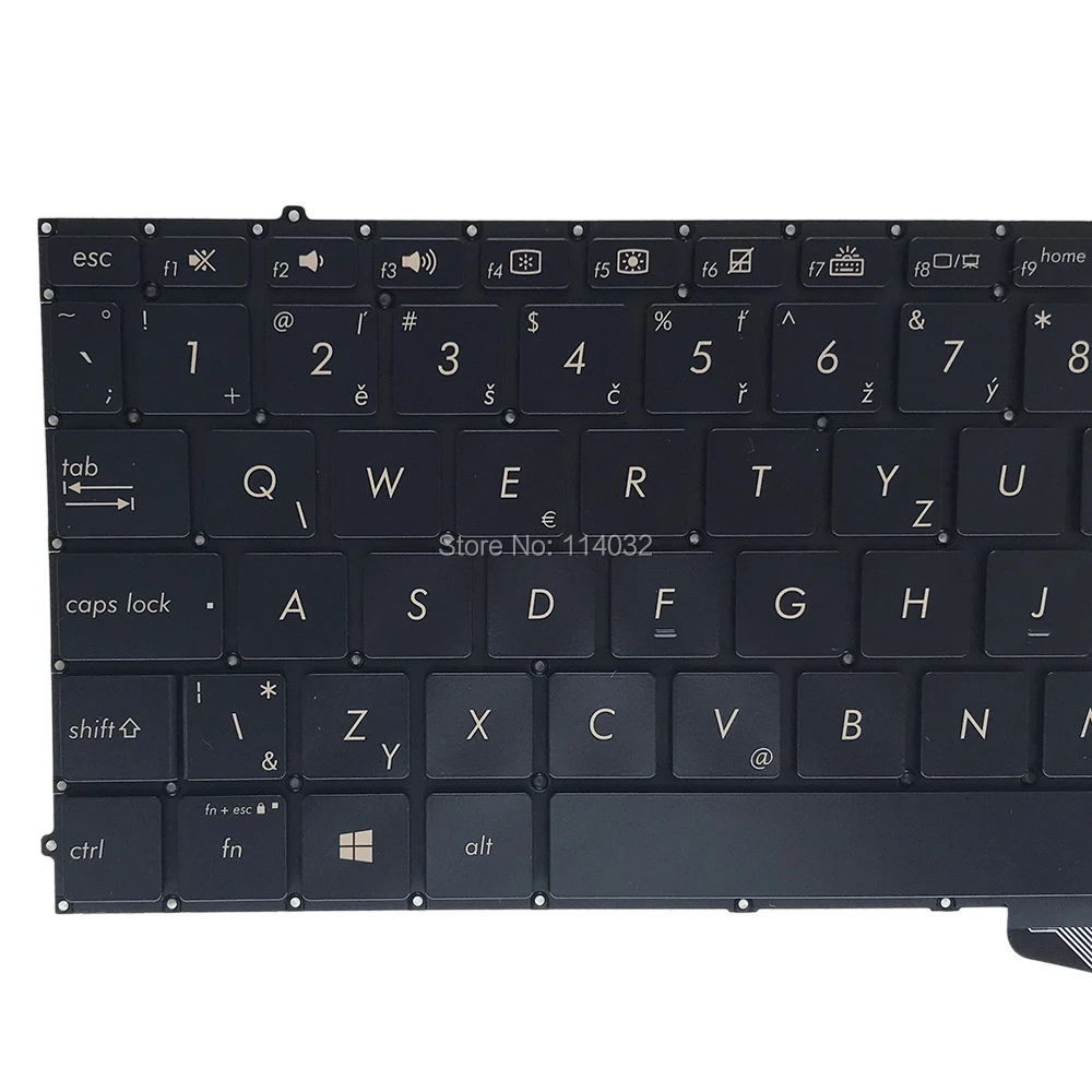 Luz de fondo del teclado UX391UA Sustitución de teclados para ASUS zenbook UX 391U UX391 FA checa CZ CS azul ASM17H1 0KNB0 2606CS00 venta 4