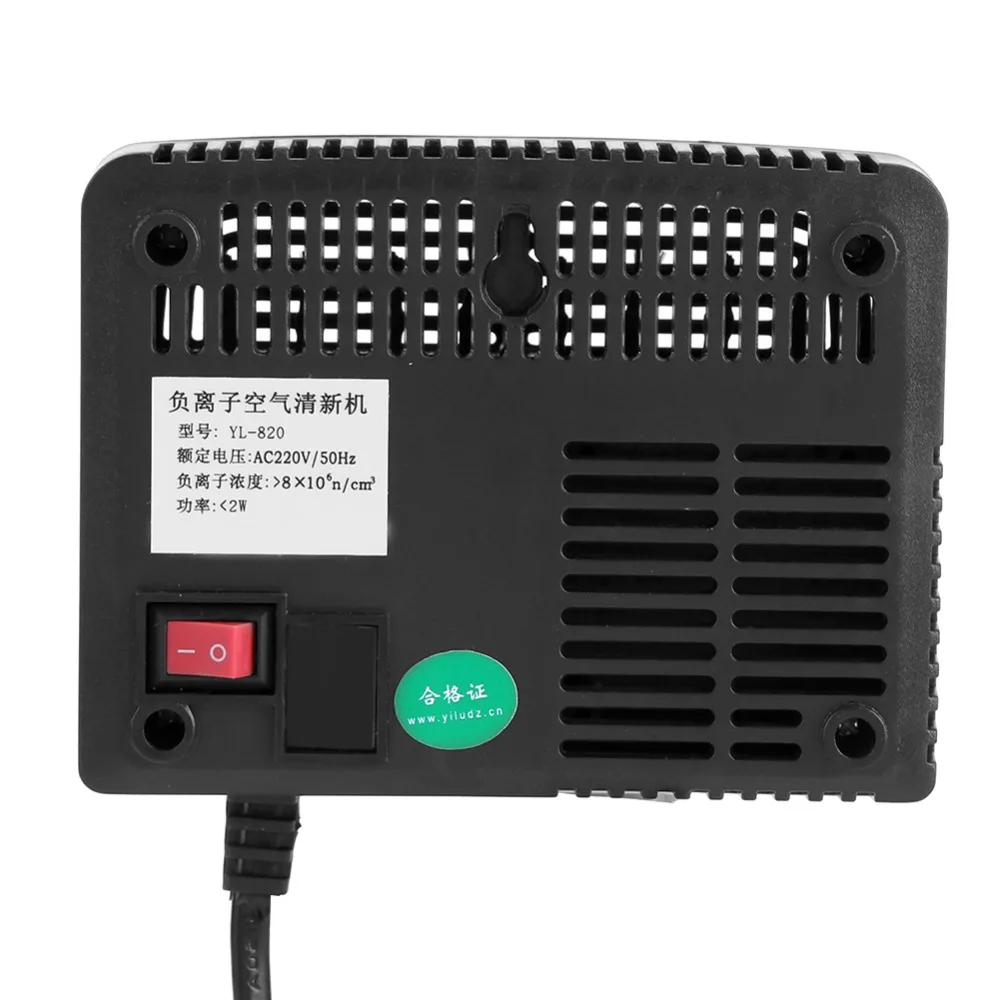 220V Purificadores de Aire Ionizador Negativo del Generador Ionizador de Aire Limpiador para Quitar el Polvo del Humo de Aire Fresco purificador de aire 4