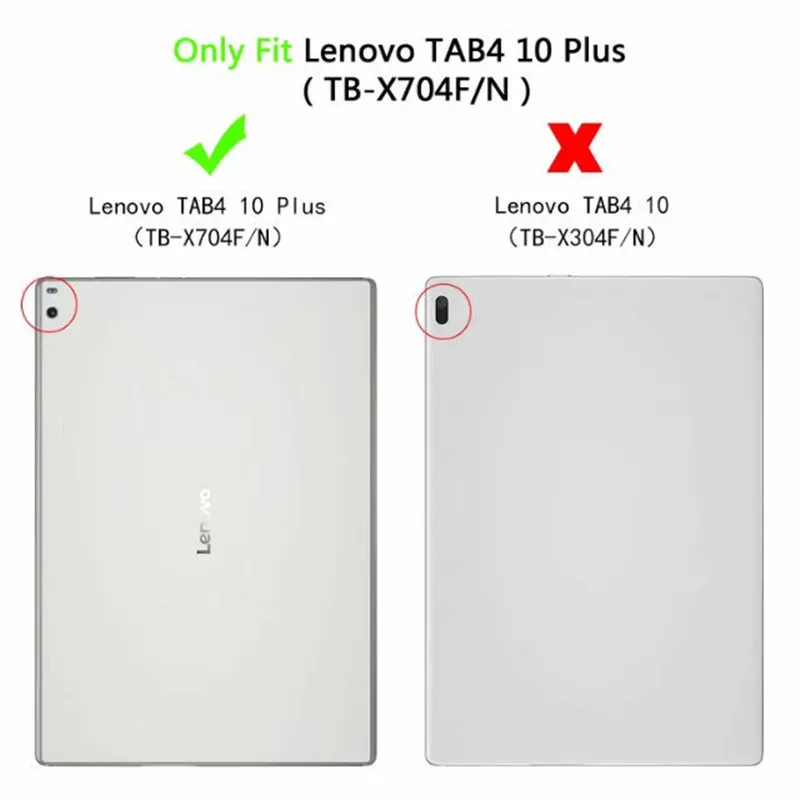Cuero de la PU Smart Caso Para Lenovo Tab 4 10 Plus 10.1