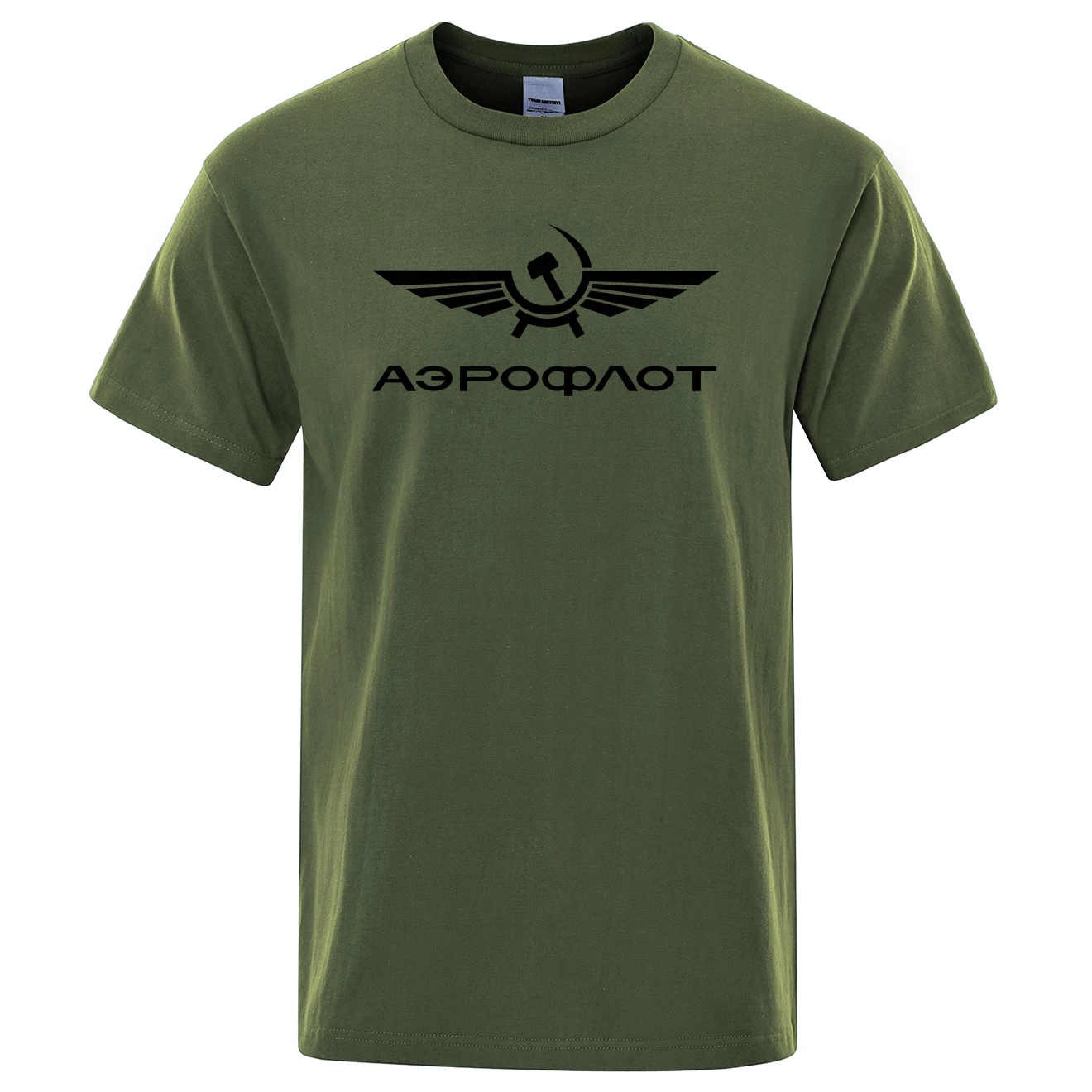 Aeroflot Aviación Russe Pilote Aeroespacial Aviateur Camiseta de Verano de Algodón de Manga Corta de la Moda Tops O-Cuello Elegante camisa de Hombre T 4
