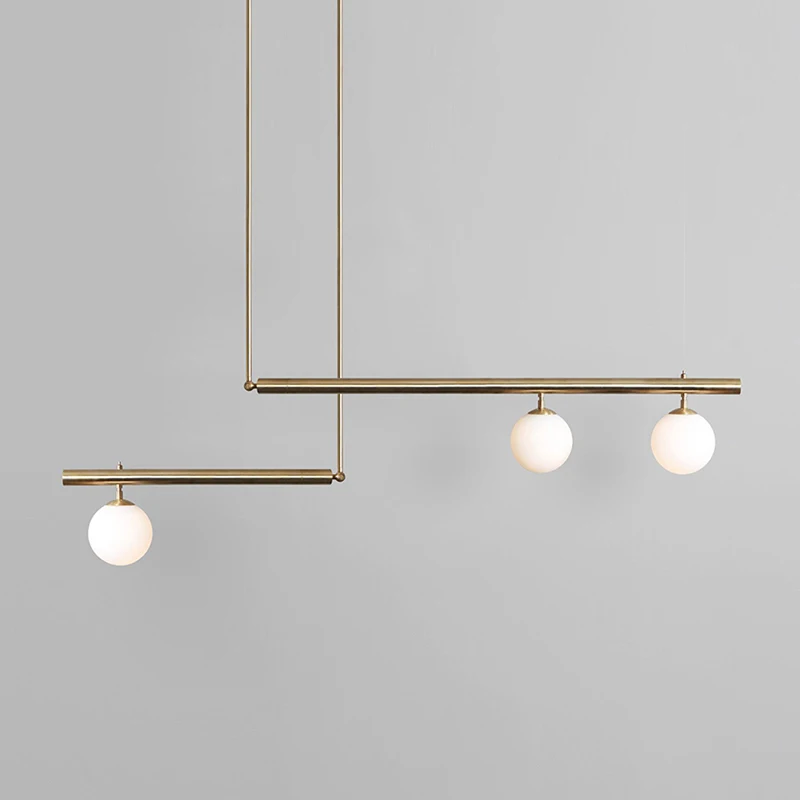 Moderno Diseño Nórdico de Araña para el hogar Bola de Cristal lámpara de Araña de suspensión de la lámpara de la Cocina Comedor Hanglamp oro/negro 4