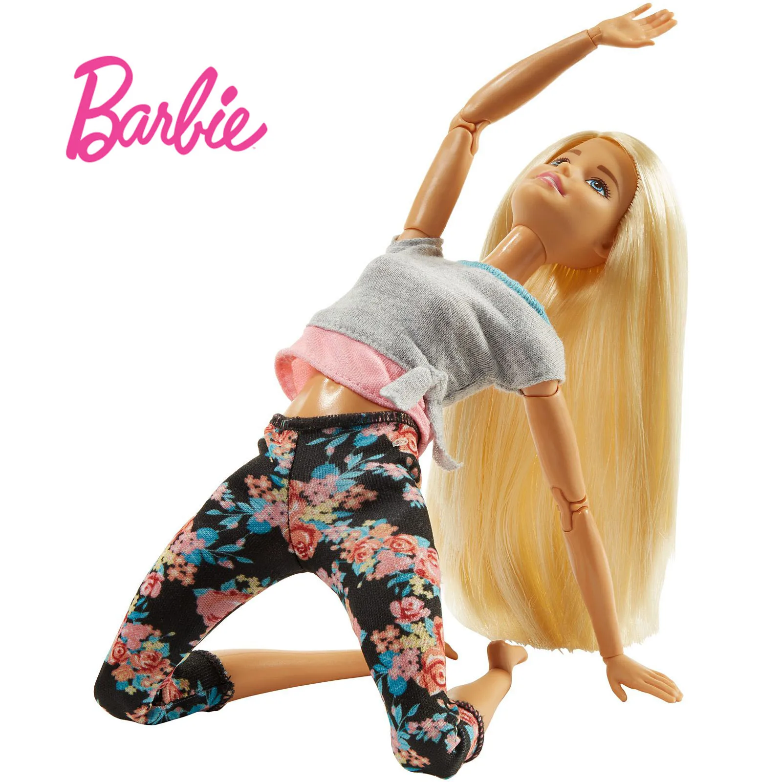 Barbie Original de la Gimnasia Yoga Deportes Muñeca Barbie Todas las Articulaciones se Mueven, Muñeca de Juguete Educativo Chica de Navidad, Cumpleaños Juguetes de Regalo DHL81 4