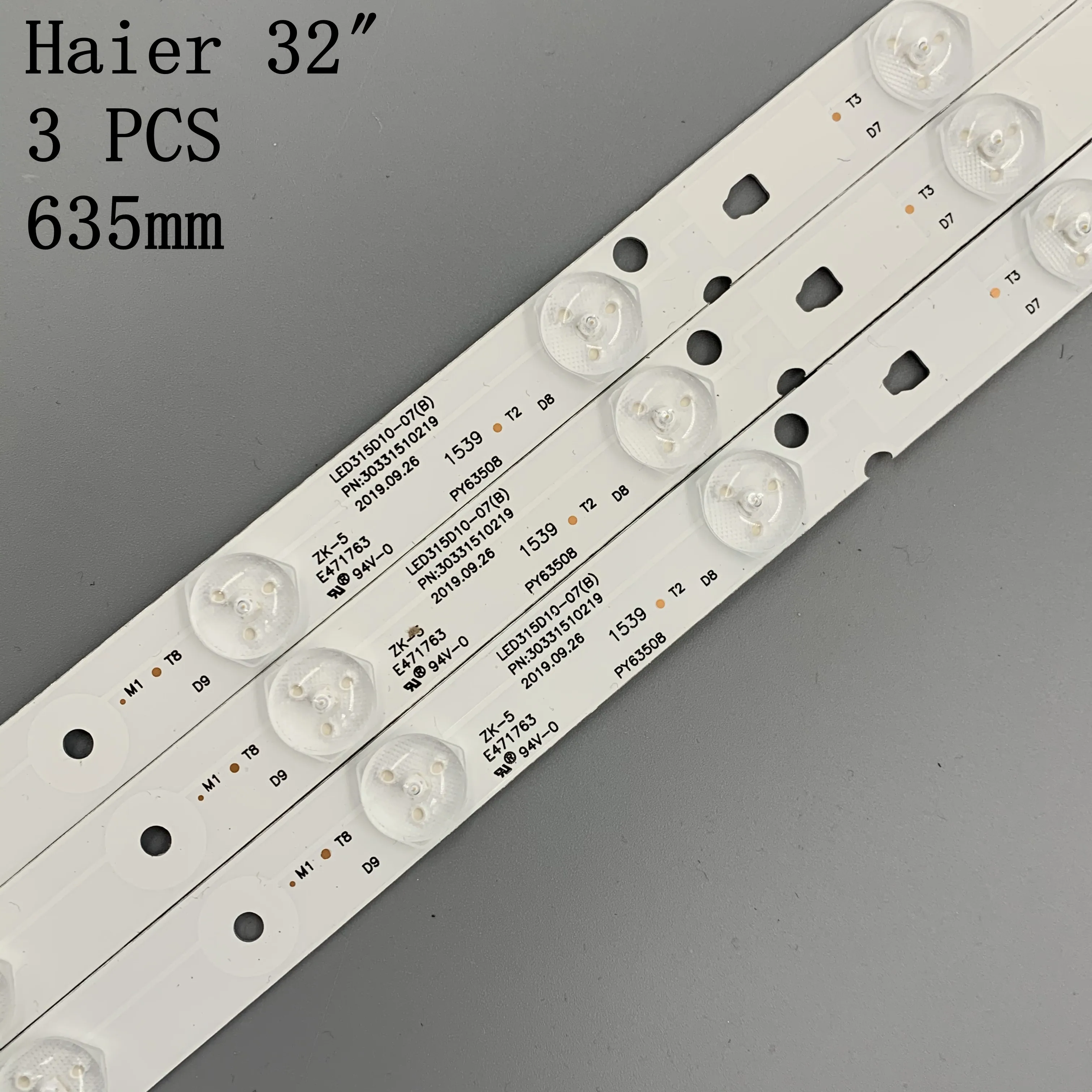 Nuevo original para Haier LE32B310G de la Lámpara led de la tira de LED315D10-07 (B) 30331510219 un conjunto de 3 led de alta luminosidad de la iluminación 4