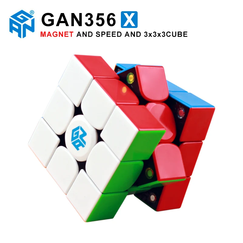 GAN356 X Magnético de Velocidad Gan Cubo 3x3 Profesional Stickerless Magic Puzzle de Cubos de GAN356X S 3x3x3 Imanes Cubo de 3x3x3 Gan 356 xs 4
