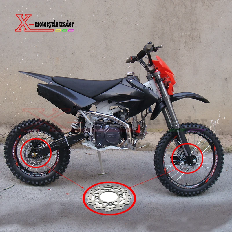220 mm de acero bici de la suciedad del motor disco de freno delantero para 110cc/125cc Hoyo de piezas de bicicleta de Hoteles Mini motocross disco de freno 4