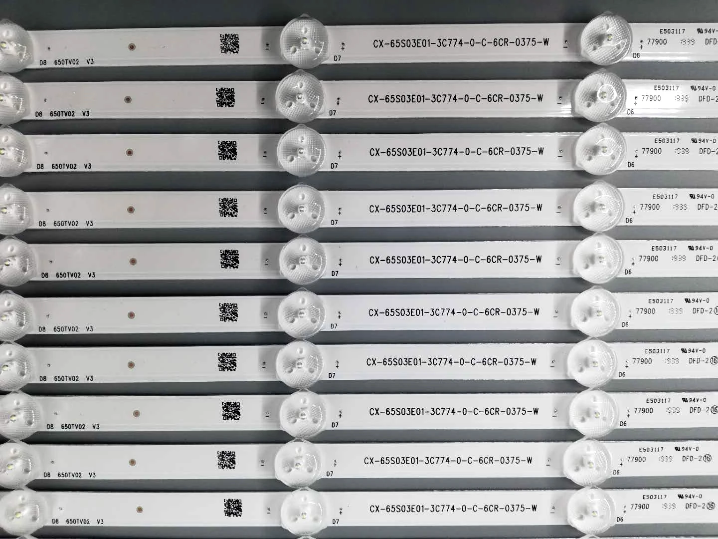La Retroiluminación LED de la tira de 8 de la Lámpara para Sony 65