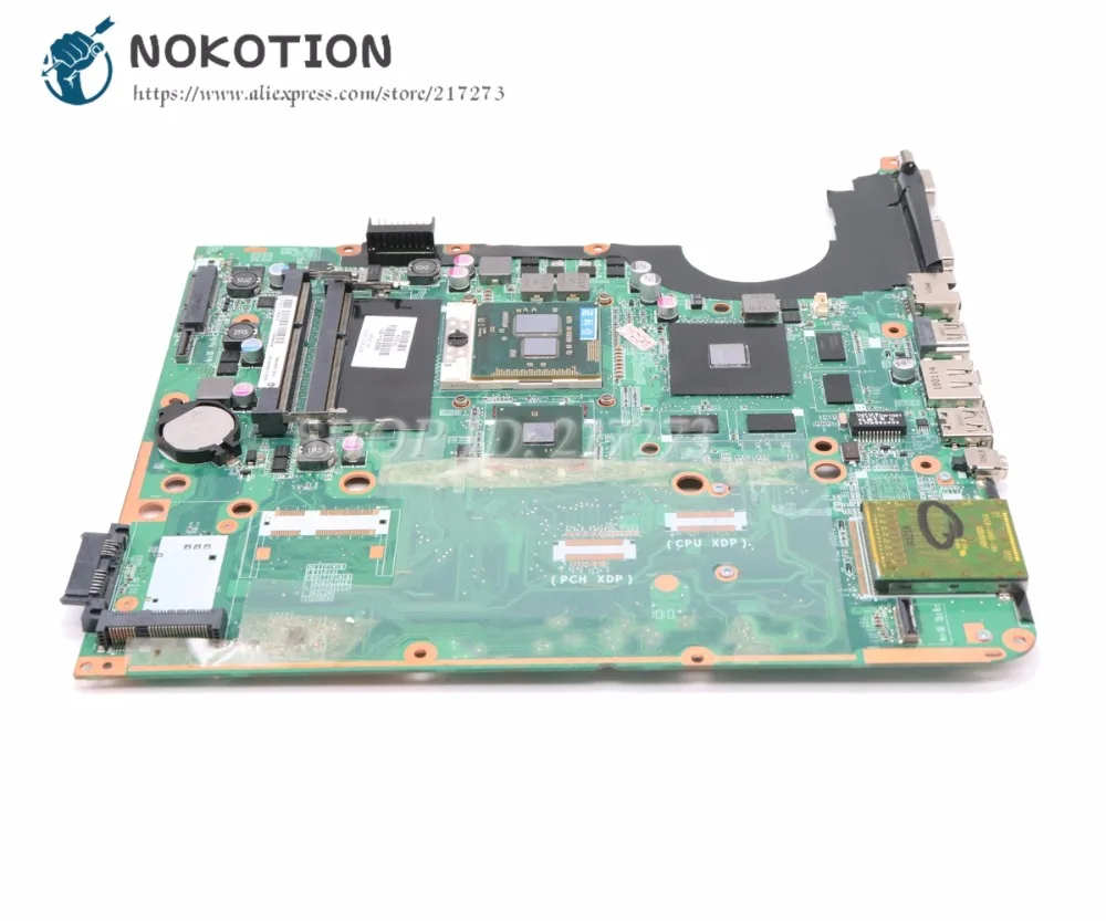 NOKOTION 580974-001 DA0UP6MB6F0 Para HP Pavilion DV7 DV7T DV7-2000 de la Placa base del ordenador Portátil GT230M 1 gb Libre de la CPU 4