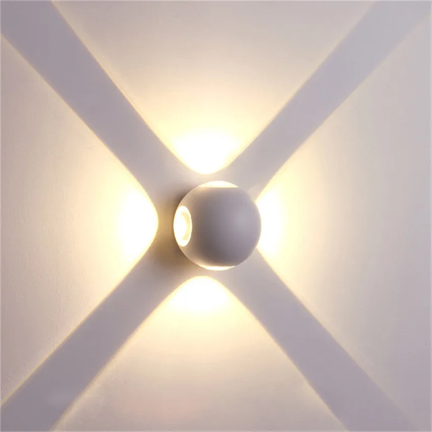 LED lámpara de Pared, Lámpara IP65 Impermeable en el Interior y al aire libre de Aluminio de la Pared de Luz Montada en la Superficie del Cubo de LED Jardín de la Luz del Porche NR-155 4