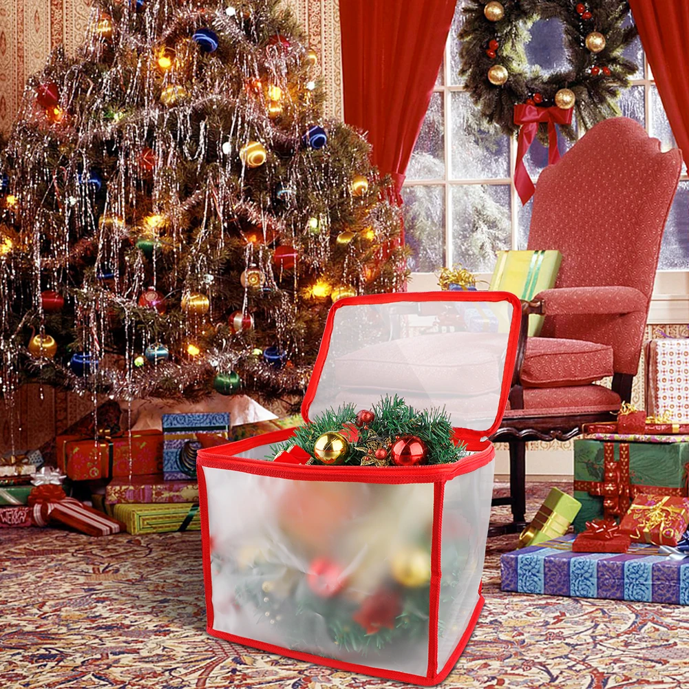 Portátil de Oxford Árbol de Navidad Bolsa de Almacenamiento de Árbol de navidad de la caja de Almacenamiento de Protección con Cremallera Árbol de Navidad Impermeable Paquete con Asas 4