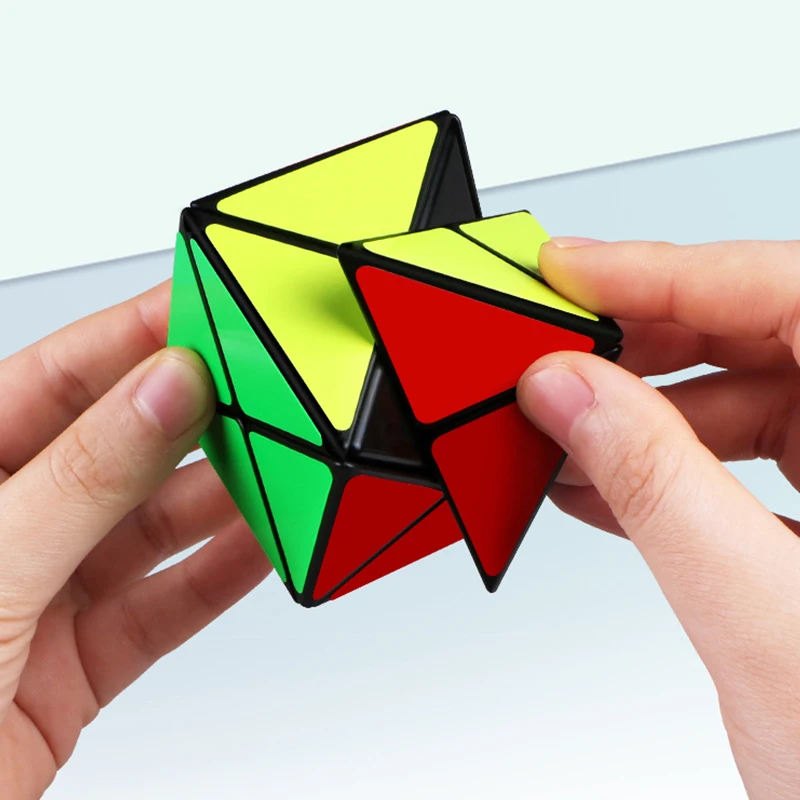 Qiyi X en forma de Cubo Mágico de los Juguetes Educativos para el Niño la Formación del Cerebro Adulto Jugando Cubo de Kits de Regalo 4