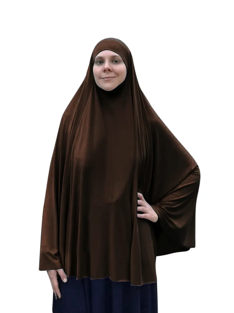 Musulmán Largo Khimar Ramadán Oración Formal Prenda De Vestir El Hiyab Mujeres Niqab Burka Islámico De Turquía Namaz Burka Musulman Eid Jilbab Chilaba 4