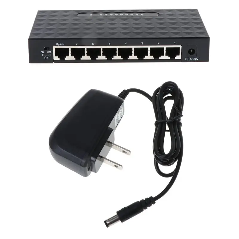2021 Nuevo de 8 Puertos RJ45 10/100/1000 Mbps Gigabit Ethernet de Escritorio NOS Conecte el Interruptor de Red 4