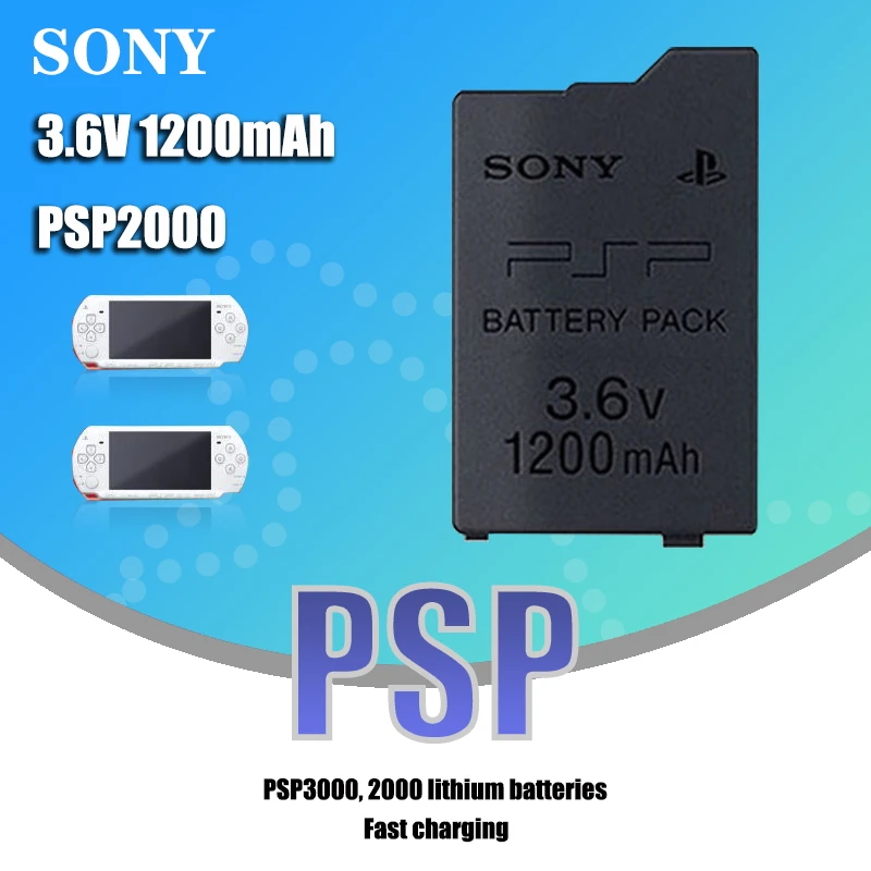 1PC 1200mAh Batería de Recambio para Sony PSP2000 PSP3000 PSP 2000 3000 PSP S110 Gamepad de PlayStation Portable Controlador 4