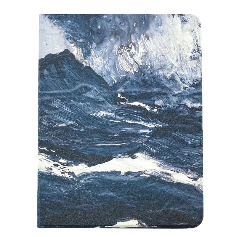 INS Montaña olas del mar estuche de cuero para ipad pro 2020 ipad pro de 11 pulgadas de caso para el iPad aire 2 aire 3 2019 2018 tenedor del soporte de la Cubierta 4