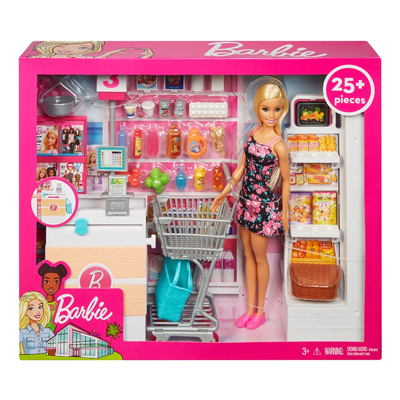 Nueva Muñeca Barbie Original Supermercado Conjunto de la Muñeca del Bebé de Juguete Barbie, Accesorios de los Juguetes de las Niñas Ropa para Muñecas Juguetes de las Niñas Juguetes de Regalo 4