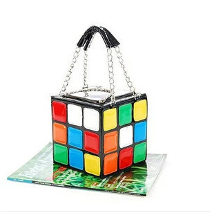 Súper Meng nuevos bolsos de la diversión colorida personalidad cubo paquete 4