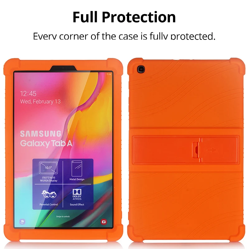 Caso para Samsung Galaxy Tab 10.1 2019 T510 S6 Lite 10.4 P610 T290 S5E 10.5 T720 A7 T500 Suave de Silicona a prueba de Golpes a los Niños de la Cubierta 4