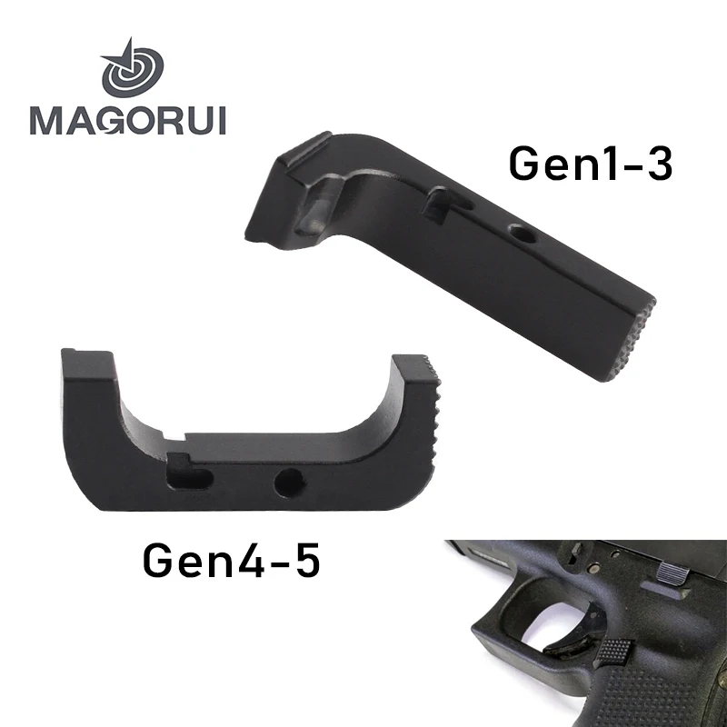 MAGORUI Extendido de Liberación del cargador Para pistola GLOCK Gen 1 - 5 Negro 4