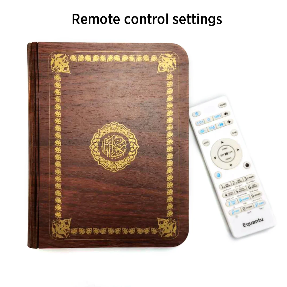 Equantu Bluetooth Control Remoto Corán Altavoz Libro de la Lámpara del Corán Reproductor de MP3 8G TF Tarjeta de Altavoces Inalámbricos de Ramadán Regalos para los Musulmanes 4