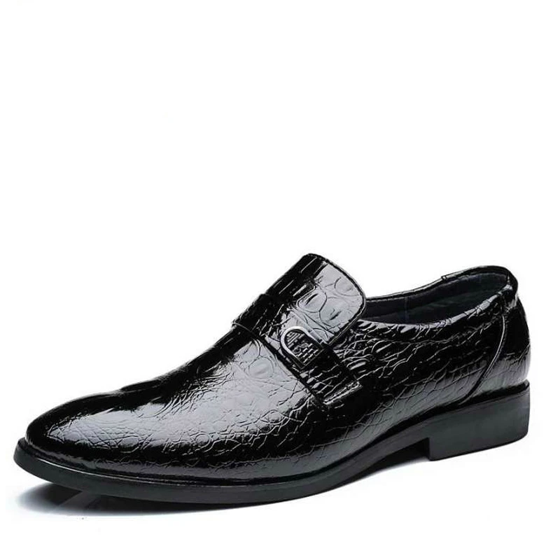 IMAXANNA Nuevo Otoño de los Hombres Zapatos de Cuero de Hombre Zapatos de Vestir de Moda de la Boda Formal de Zapatos de Calidad Superior Hombre de Oxford Zapatos de Primavera de Deslizamiento En 4