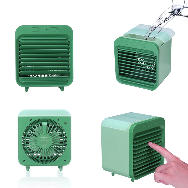 Ventilador de refrigeración de Aire Acondicionado 5V Aire Acondicionado Portátil Humidificador con Agua Tanque Refrigerador de Aire del USB de 3 Velocidades para la Oficina en Casa 4
