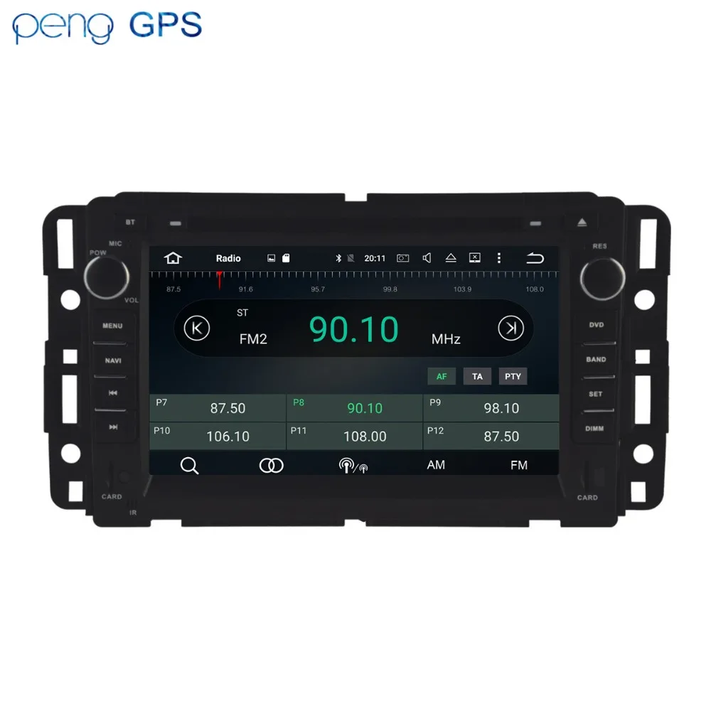 Android 10.0 car stereo radio gps PARA GMC reproductor de dvd de la Navegación en el Vehículo de GPS del Coche Reproductor Multimedia Radio Jefe de la unidad de 4