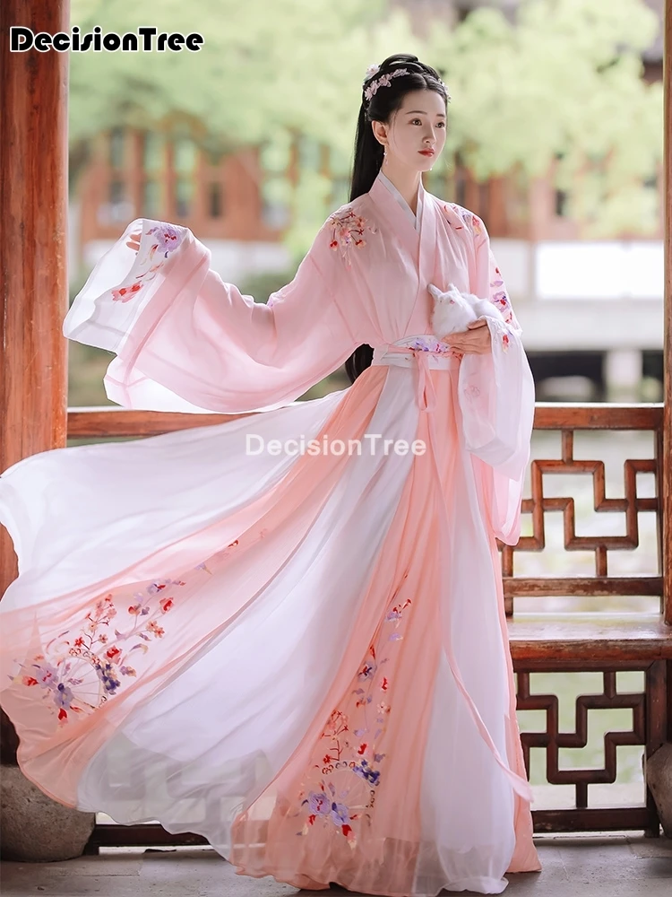 2021 chino hanfu vestido antiguo traje tradicional de danza folclórica de la etapa de ropa retro vestido de princesa de hanfu mujeres bordado hanfu 4