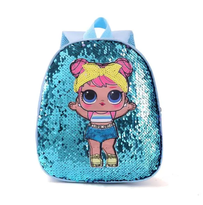 LOL muñecas mochila bolsa de la Escuela de los Niños Lindos de la Bolsa de Brillo de la Bolsa de Impresión de dibujos animados de Anime Lindo Mochila de los niños Kindergarte 4