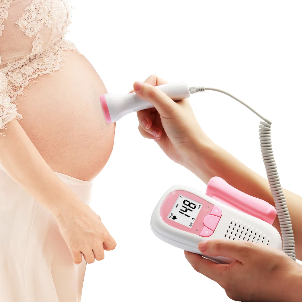 Cofoe Frente Sin Contacto por Infrarrojos Bebé Adulto Termómetro para la fiebre Fetal de Doppler del Ultrasonido del Bebé Corazón rateMonitor Para Embarazadas 4