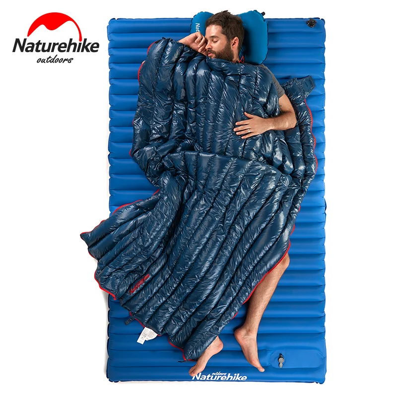 Naturehike Ultra ligero saco de dormir para adultos acampar al aire libre de Ganso de la Plaza de la bolsa de dormir en el otoño/invierno cálido de Empalme 4