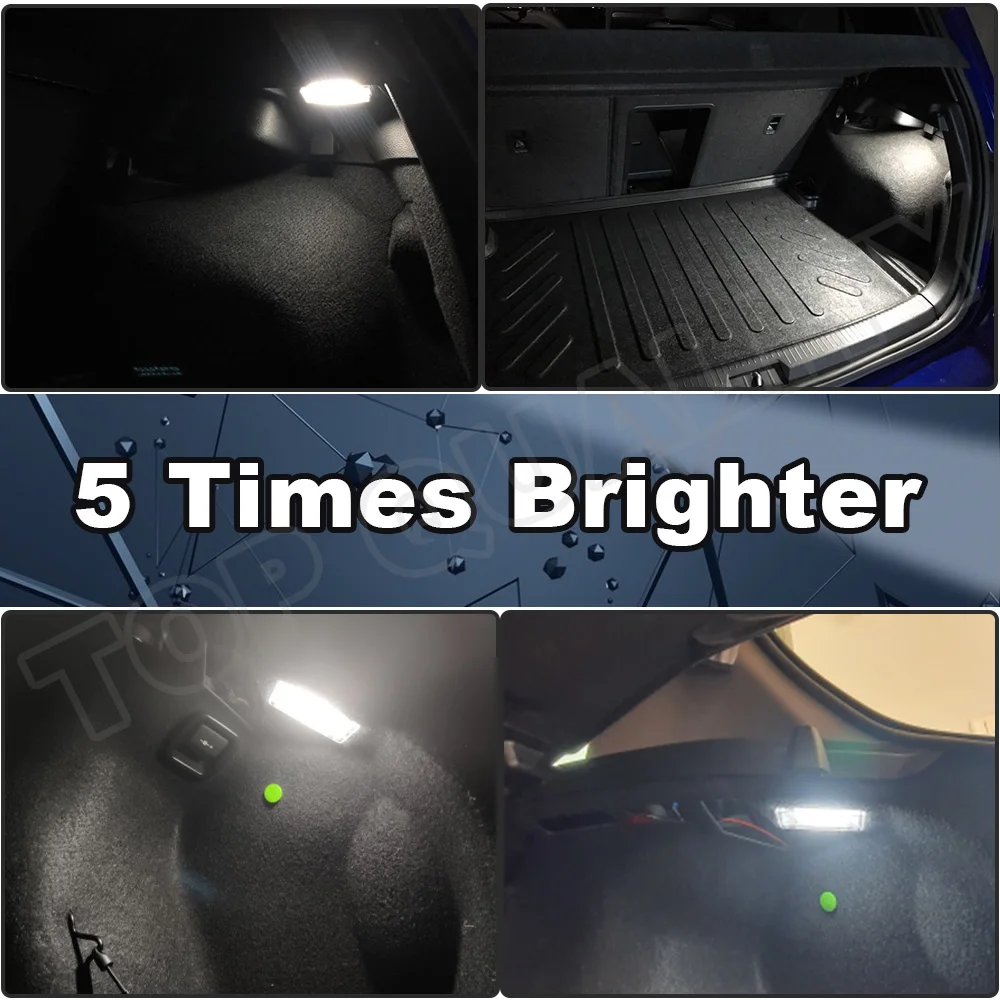 Para BMW 3 5 6 7 Series X1 X5 E81 F10 F20 F21 E46 F21 E39 E60 E92 LED Compartimiento de Equipaje del Tronco de la Luz Interior de la guantera de la Lámpara 4