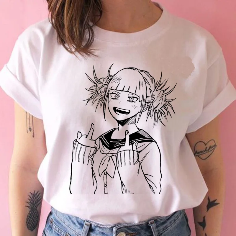 Señoras Tops de Mujer Ropa de los años 90 Japonés Top Corto Camiseta de Harajuku 2020 las Mujeres T-shirt Anime Divertido Kawaii Ocio Streetwear 4