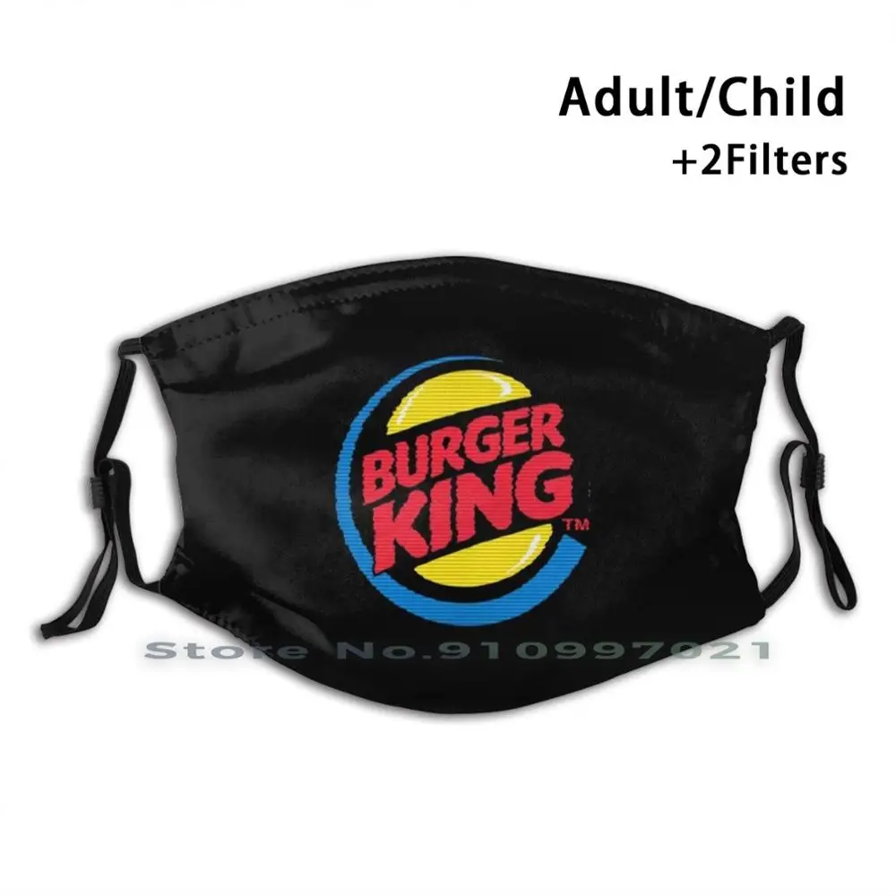 Burger King Reutilizables Boca Mascarilla Con Filtros Para Niño Adulto Burger King Burger King Logotipo De Rey Y Reina Macdo Macdonald 4