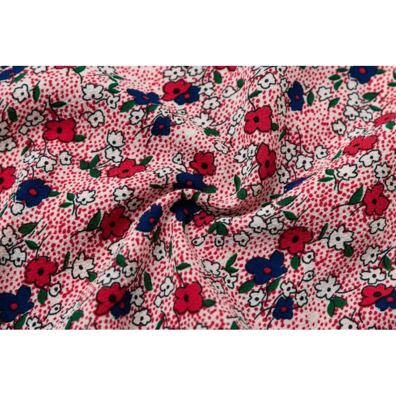 La mujer Camisetas de 2020 Primavera Verano de la Nueva Retro Camisa Corta Traje de Cuello de Manga Corta Solo Pecho de la Impresión Floral de la Blusa Femenina Tops 4