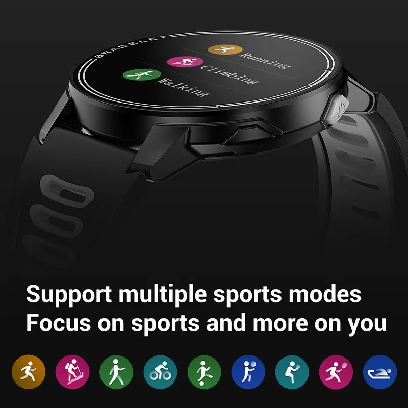 Full Touch Digital Reloj de los Hombres del Deporte Relojes electronicos Masculino Reloj de Pulsera Para Hombres Reloj Impermeable reloj de Pulsera Bluetooth Hora 4