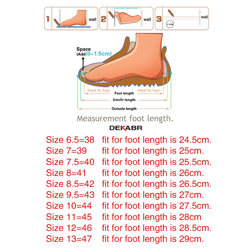 DEKABR de Alta Calidad Zapatos de los Hombres de Moda Cómodos Mocasines Zapatos de Conducción de el Barco de la Marca Pisos Casual Zapatos de Hombres de Gran Talla 38~47 4