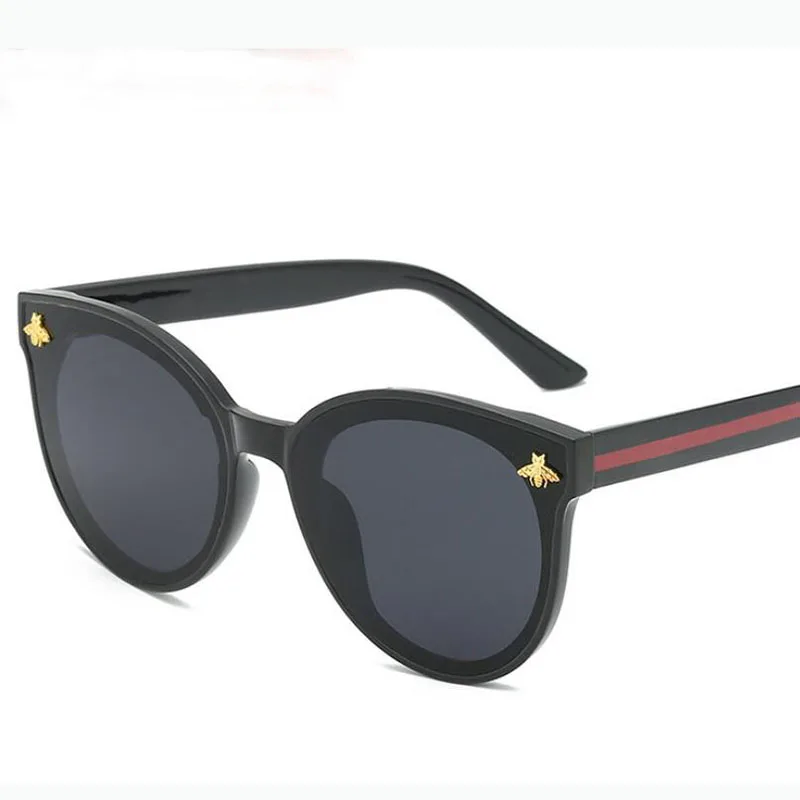 ASUOP 2020 nuevas señoras de moda de gafas de sol UV400 clásico retro de la marca de lujo de diseño de la abeja de los hombres gafas de sol oval deportes de conducción gafas 4