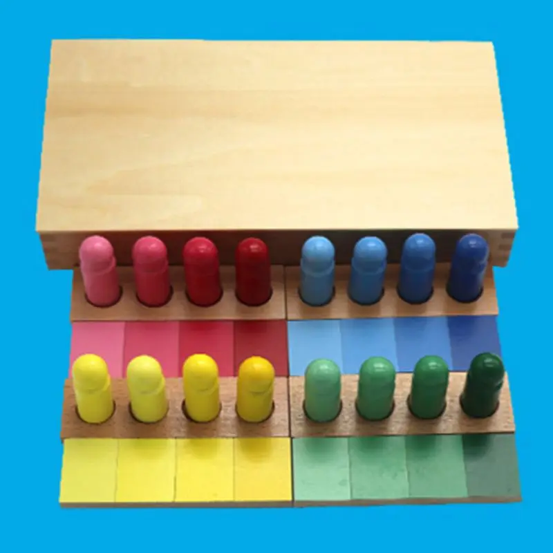 Montessori Gradiente De La Similitud Del Color De Clasificación De Juego De Madera De Los Niños Educación Sensorial De Juguetes Regalos 4