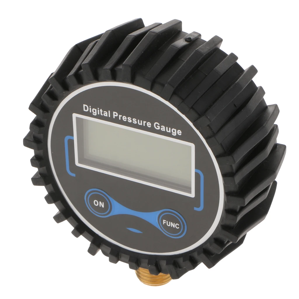 Digital de Inflado de Neumáticos Con Manómetro de Presión de Aire Chuck Manguera de Goma Para Compresores de Aire Y Infladores - 200PSI 4