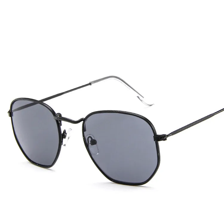 2019 Gafas de sol de Moda de las Mujeres de la Marca del Diseñador de Marco Pequeño Polígono Claro Objetivo de Sunglasse Unisex Gafas gafas oculos de sol UV400 4